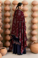 R-1202 | 3Pc Unstitched Suit Embroidered Karandi Collection Reet By Ramsha